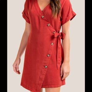 Blue Rain from Francesca’s Rust Mini Dress